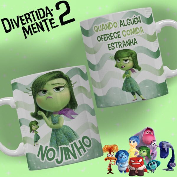 10 Estampas Caneca DivertidaMente 2 Emoções Disney Png e Cdr - Imagem 9