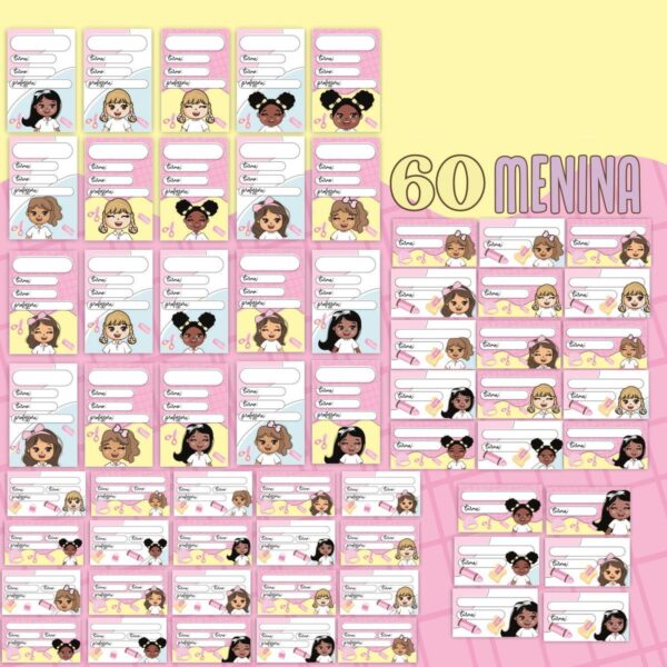 120 Adesivos Escolares - Arquivo Digital - Imagem 2