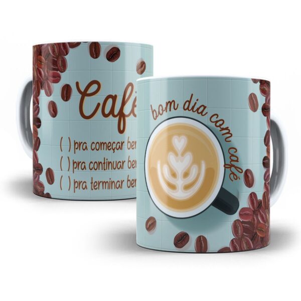 14 Artes Caneca Tema Café Sublimação Arquivos Em Corel Cdr