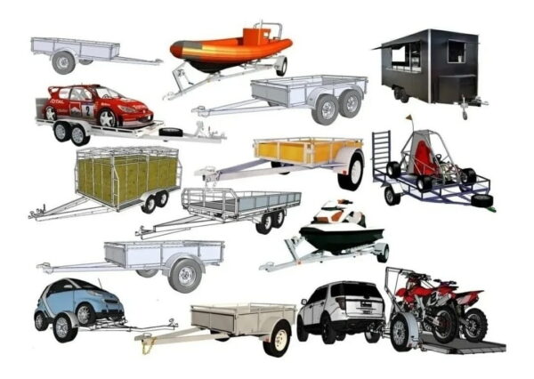 14 Projetos Construir Carretinhas De Reboques Envio Imediato