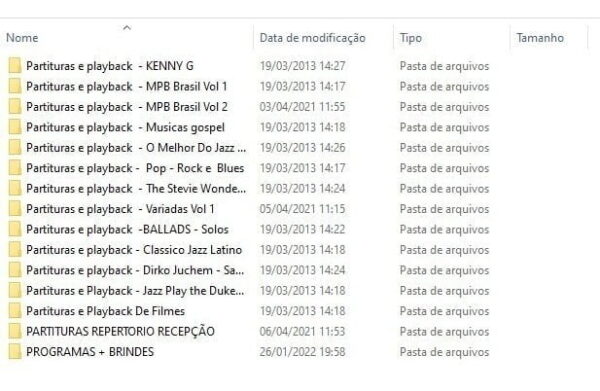 1550 Playbacks + 1550 Partitura Para Sax + Apostilas