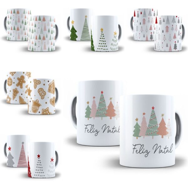 20 Artes Caneca Natal Clean Arquivo Digital P Sublimar 7