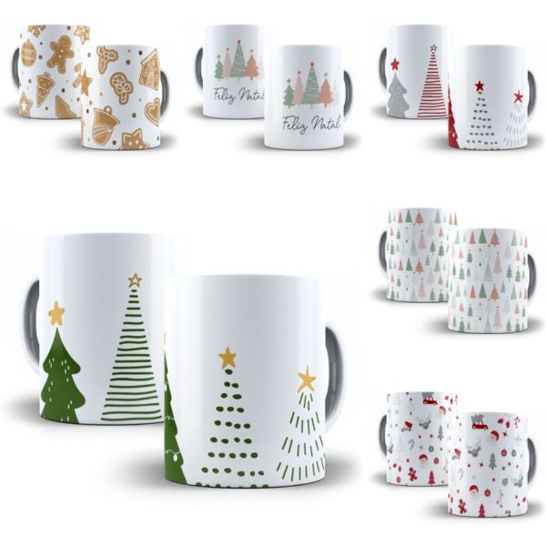 20 Artes Caneca Natal Clean Arquivo Digital P Sublimar 8