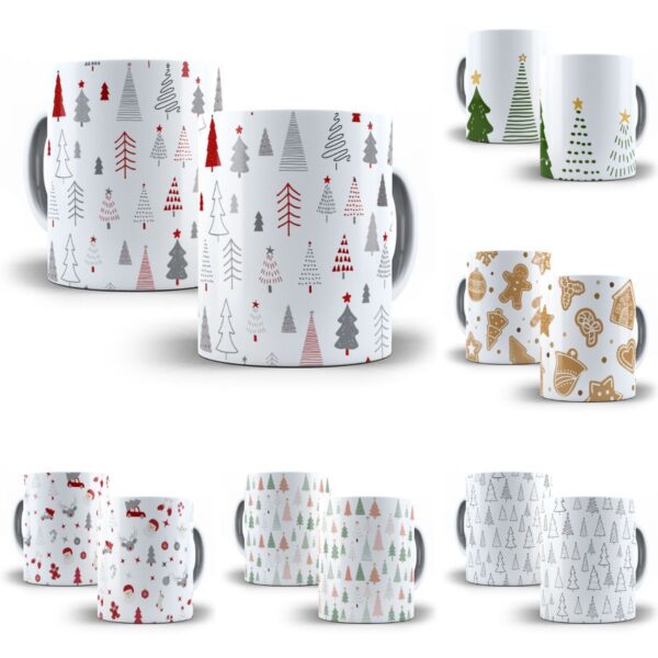 20 Artes Caneca Natal Clean Arquivo Digital P Sublimar 9