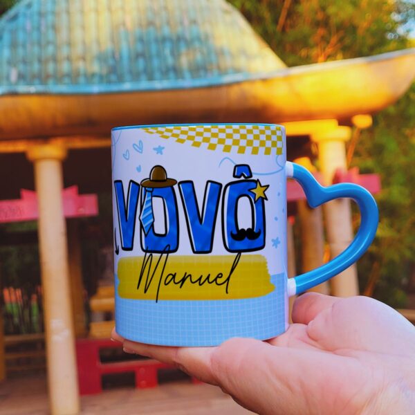 20 Estampas Caneca Vovô e Vovó Kit Digital Dia dos Avós Png