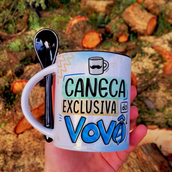 20 Estampas Caneca Vovô e Vovó Kit Digital Dia dos Avós Png