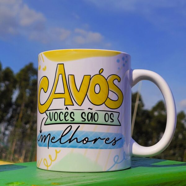 20 Estampas Caneca Vovô e Vovó Kit Digital Dia dos Avós Png
