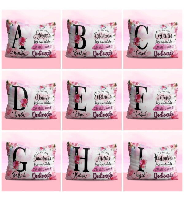 26 Artes Para Caneca Alfabeto Profissões Editável Em Corel