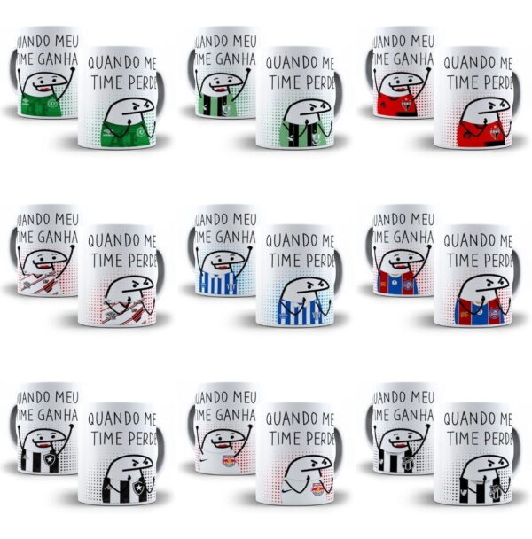 26 Artes Sublimação Caneca Flork Times De Futebol Meme