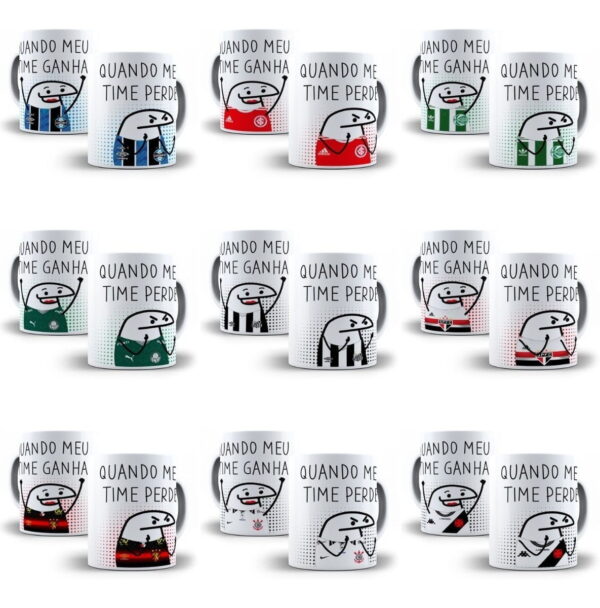 26 Artes Sublimação Caneca Flork Times De Futebol Meme