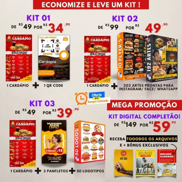 Cardápio De Lanches Para Editar E Imprimir+ Bônus Grátis - Imagem 9