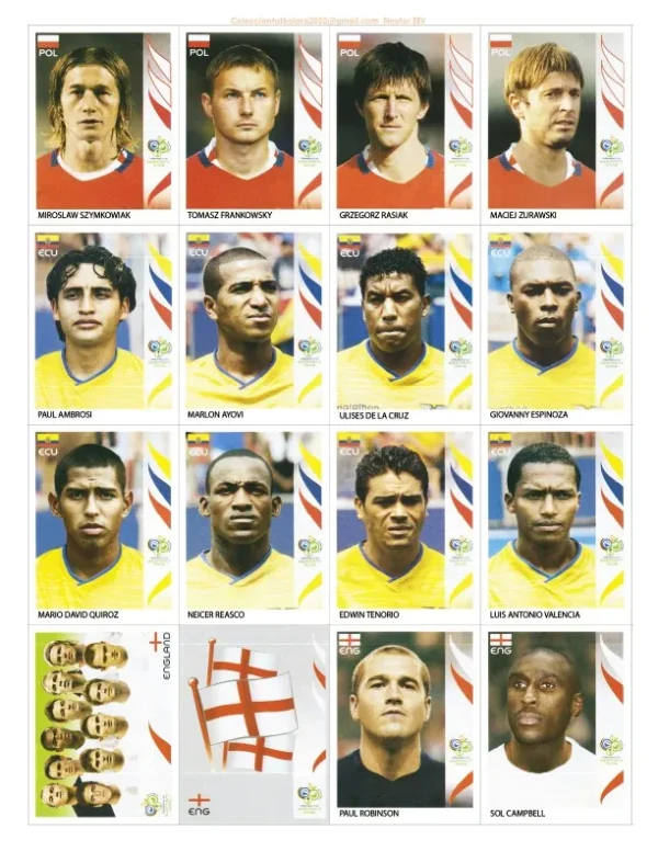 Arquivo Digital Figurinhas Copa Do Mundo 2006 Alemanha - Imagem 5