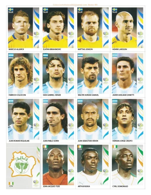 Arquivo Digital Figurinhas Copa Do Mundo 2006 Alemanha - Imagem 9