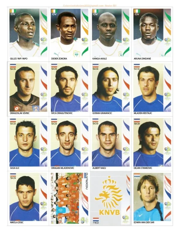 Arquivo Digital Figurinhas Copa Do Mundo 2006 Alemanha - Imagem 4