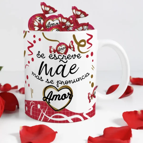 Dia das Mães: Artes Editáveis para Canecas com Tema Chocolate - Imagem 2
