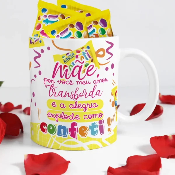 Dia das Mães: Artes Editáveis para Canecas com Tema Chocolate - Imagem 3