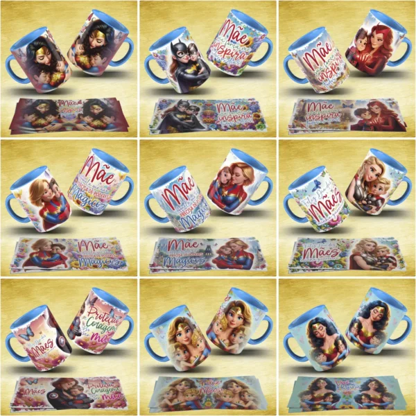 Arte para Caneca - Dia das Mães Super-Herói Tema - Imagem 3