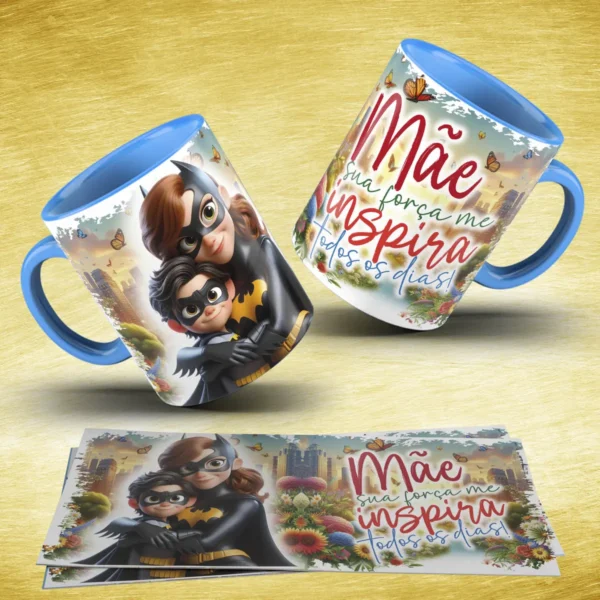 Arte para Caneca - Dia das Mães Super-Herói Tema - Imagem 5