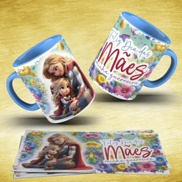 Arte para Caneca - Dia das Mães Super-Herói Tema - Imagem 6