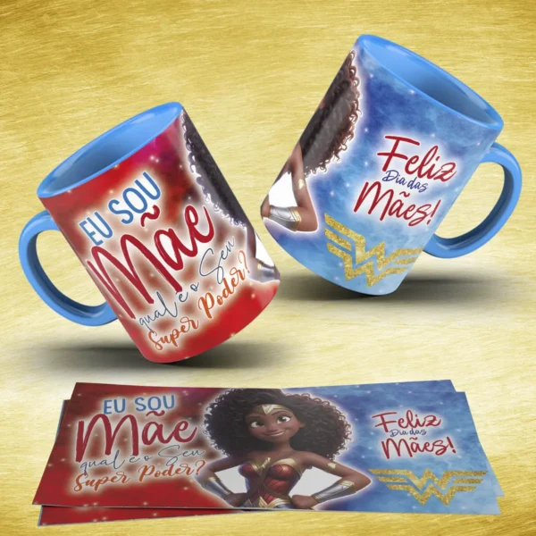 Arte para Caneca - Dia das Mães Super-Herói Tema - Imagem 7