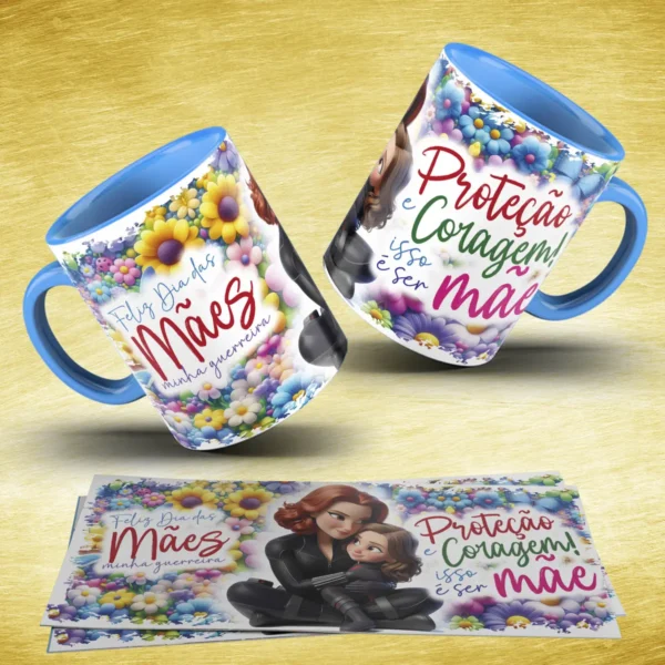 Arte para Caneca - Dia das Mães Super-Herói Tema - Imagem 8