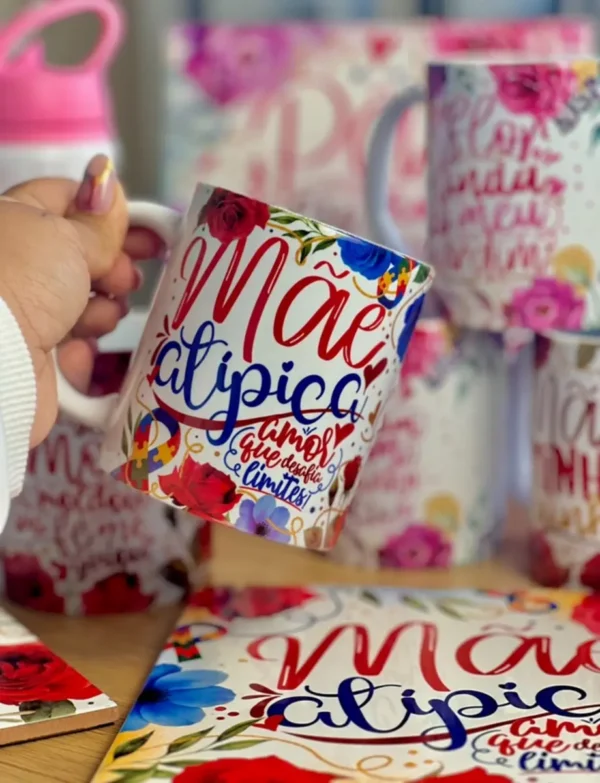 Kit de Arte para Canecas: Especial Dia das Mães Floral - Imagem 2