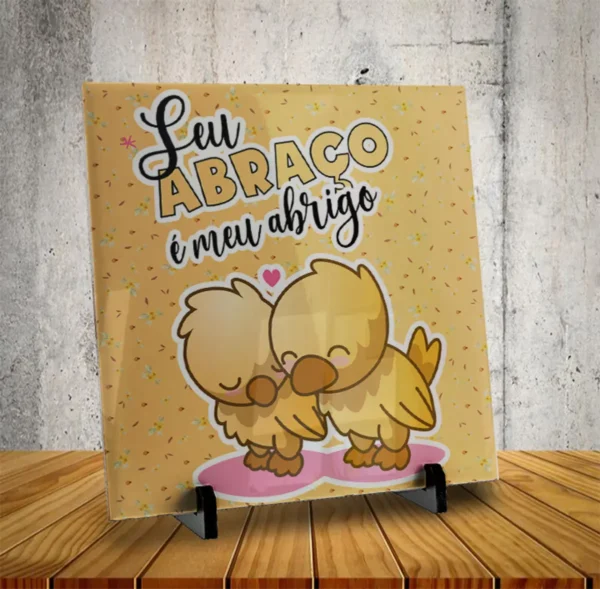 Arquivos Editáveis para Sublimação em Azulejos - Namorados - Imagem 5