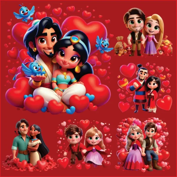 Kit de Imagens Disney Love em PNG - Ideal para Papelaria - Imagem 4