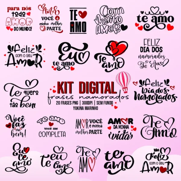 Expressões de Amor em PNG: Kit Especial para Namorados - Imagem 3