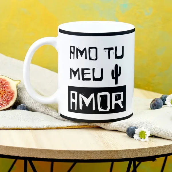 Gravura de Xilografia para Caneca do Dia dos Namorados - Imagem 2