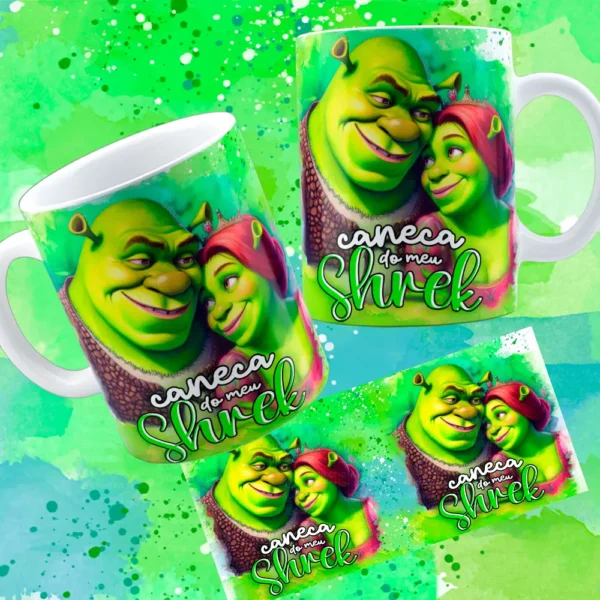 Pacote Shuerk e Fiona: Arte para Caneca do Dia dos Namorados - Imagem 4