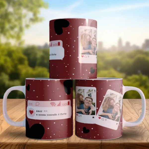 Templates para Canecas do Dia dos Namorados - Foto e Amor - Imagem 6