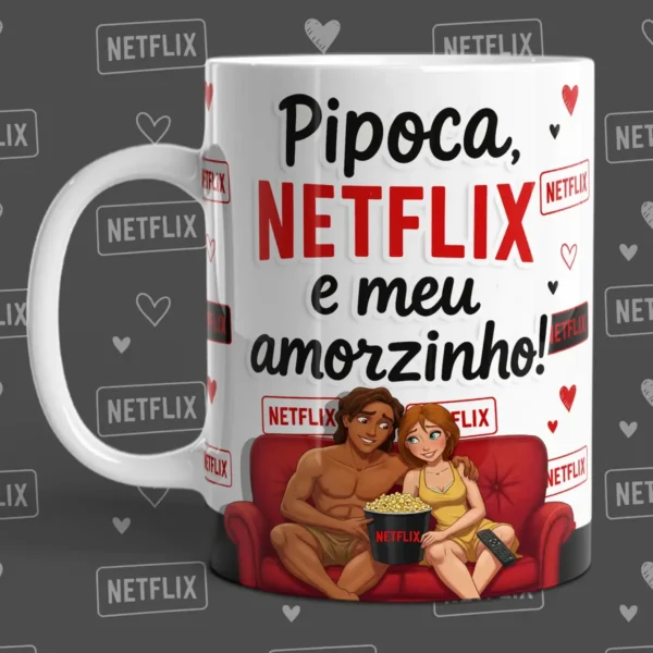 Estampas Netflix para Canecas - Especial Namorados - Imagem 6