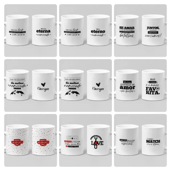Coleção Dia dos Namorados - Artes para Sublimação em Caneca - Imagem 4