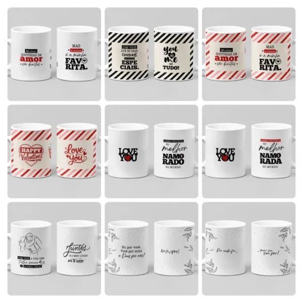Coleção Dia dos Namorados - Artes para Sublimação em Caneca - Imagem 5