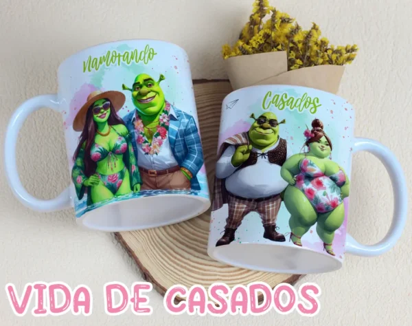 Artes Caneca Casados vs Namorando Dia dos Namorados - Imagem 3