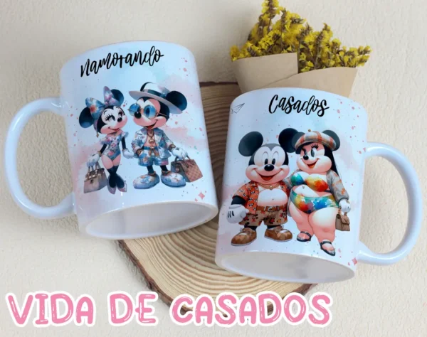 Artes Caneca Casados vs Namorando Dia dos Namorados - Imagem 2