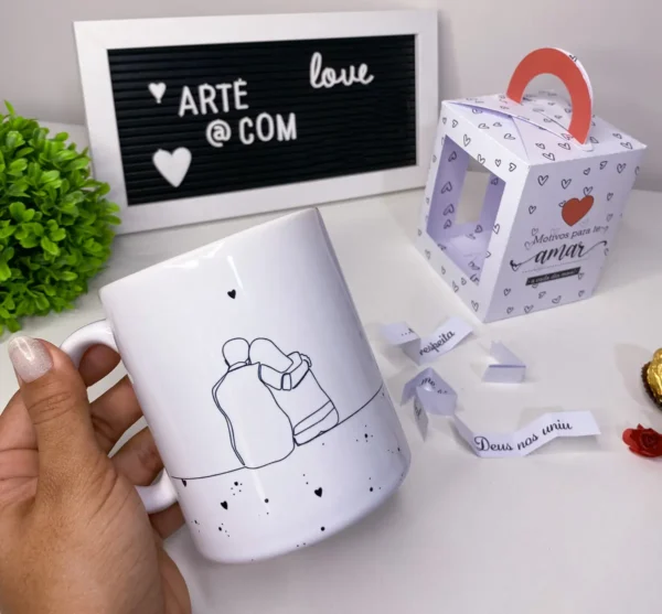 Arquivos para Personalização de Caneca e Maleta Amorosa - Imagem 2