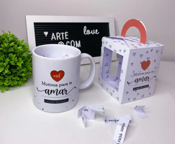 Arquivos para Personalização de Caneca e Maleta Amorosa - Imagem 3