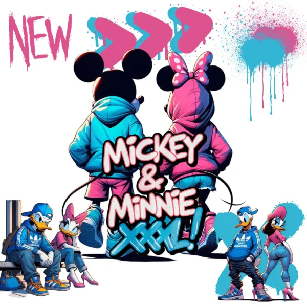 Coleção de Estampas Mickey e Minnie para Sublimação - Imagem 3