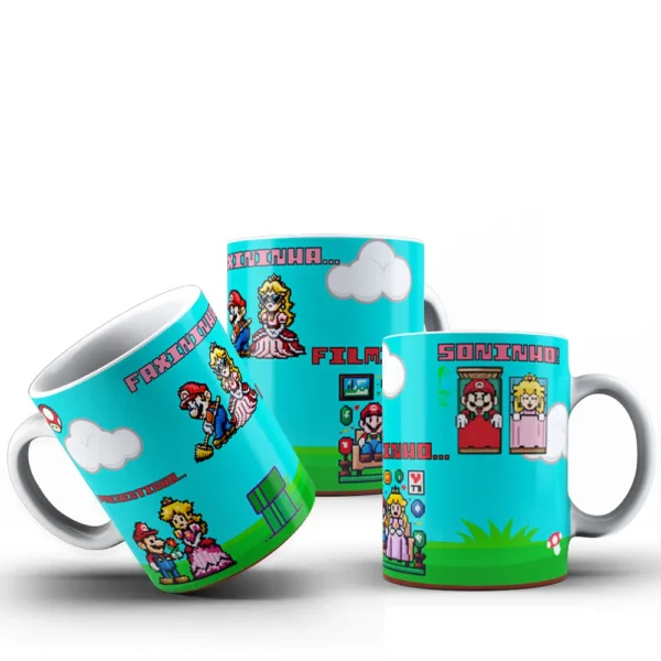 Super Mario Lover: Kit de Artes Caneca do Dia dos Namorados - Imagem 4