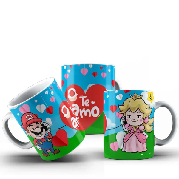Super Mario Lover: Kit de Artes Caneca do Dia dos Namorados - Imagem 7
