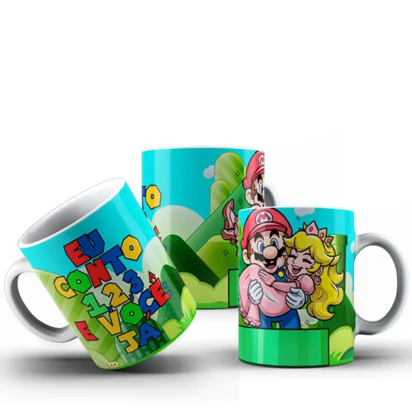 Super Mario Lover: Kit de Artes Caneca do Dia dos Namorados - Imagem 3