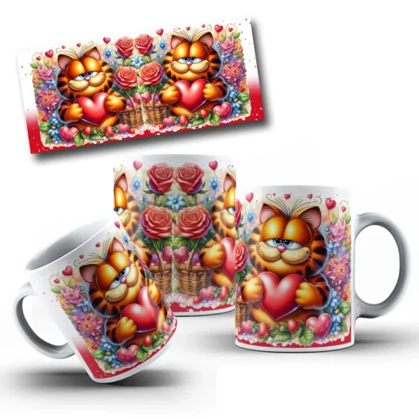 Estampas Garfield Personalizar Canecas no Dia dos Namorados - Imagem 6