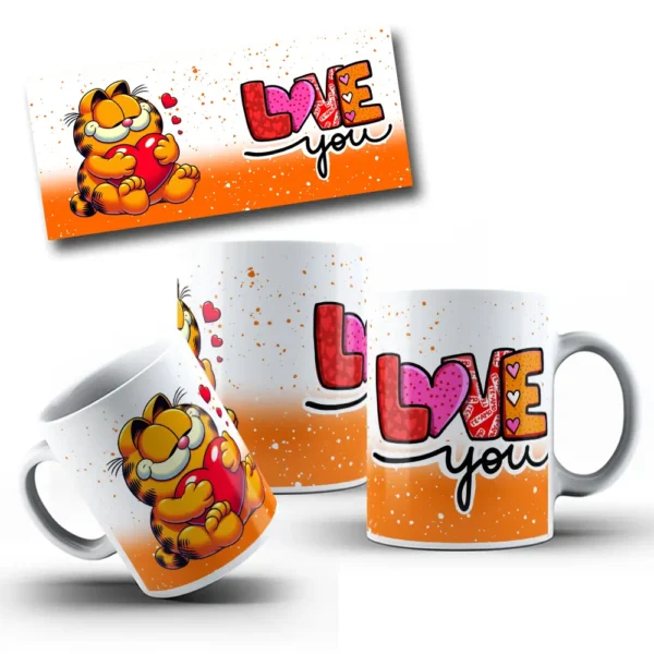 Estampas Garfield Personalizar Canecas no Dia dos Namorados - Imagem 3