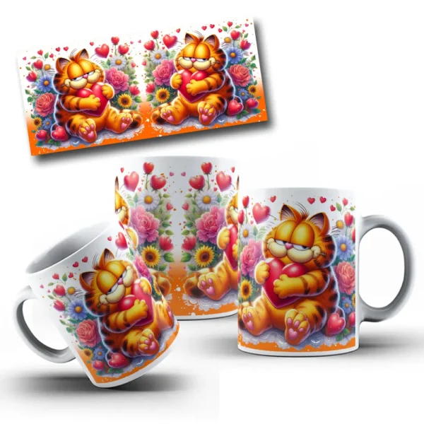 Estampas Garfield Personalizar Canecas no Dia dos Namorados - Imagem 4