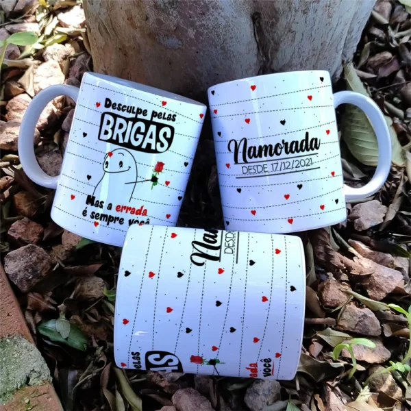 Kit Digital Namorados: Modelos Minimalistas para Caneca - Imagem 3