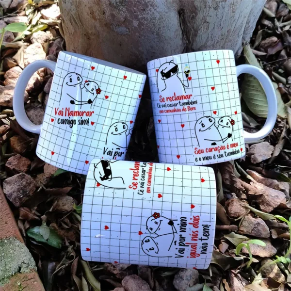 Kit Digital Namorados: Modelos Minimalistas para Caneca - Imagem 2