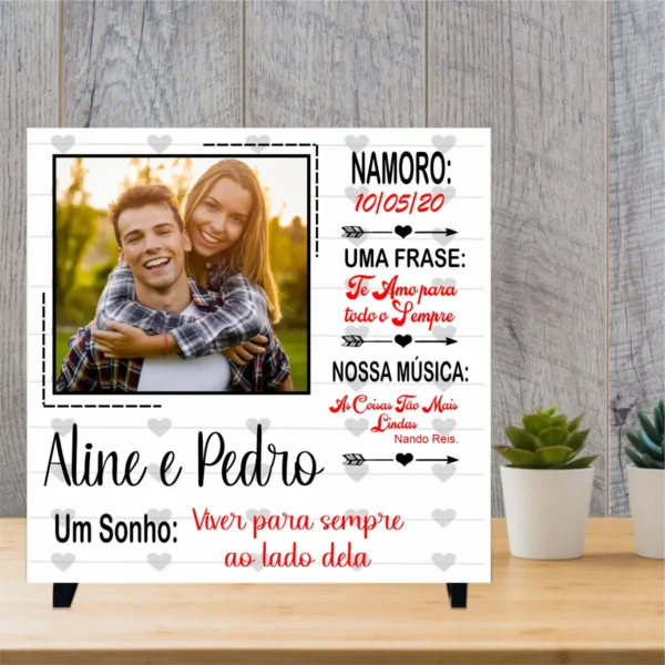 Designs Prontos para Sublimação de Azulejos - Namorados - Imagem 8