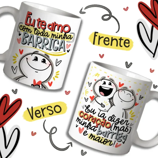 Designs Prontos para Canecas de Namorados em JPG - Imagem 3